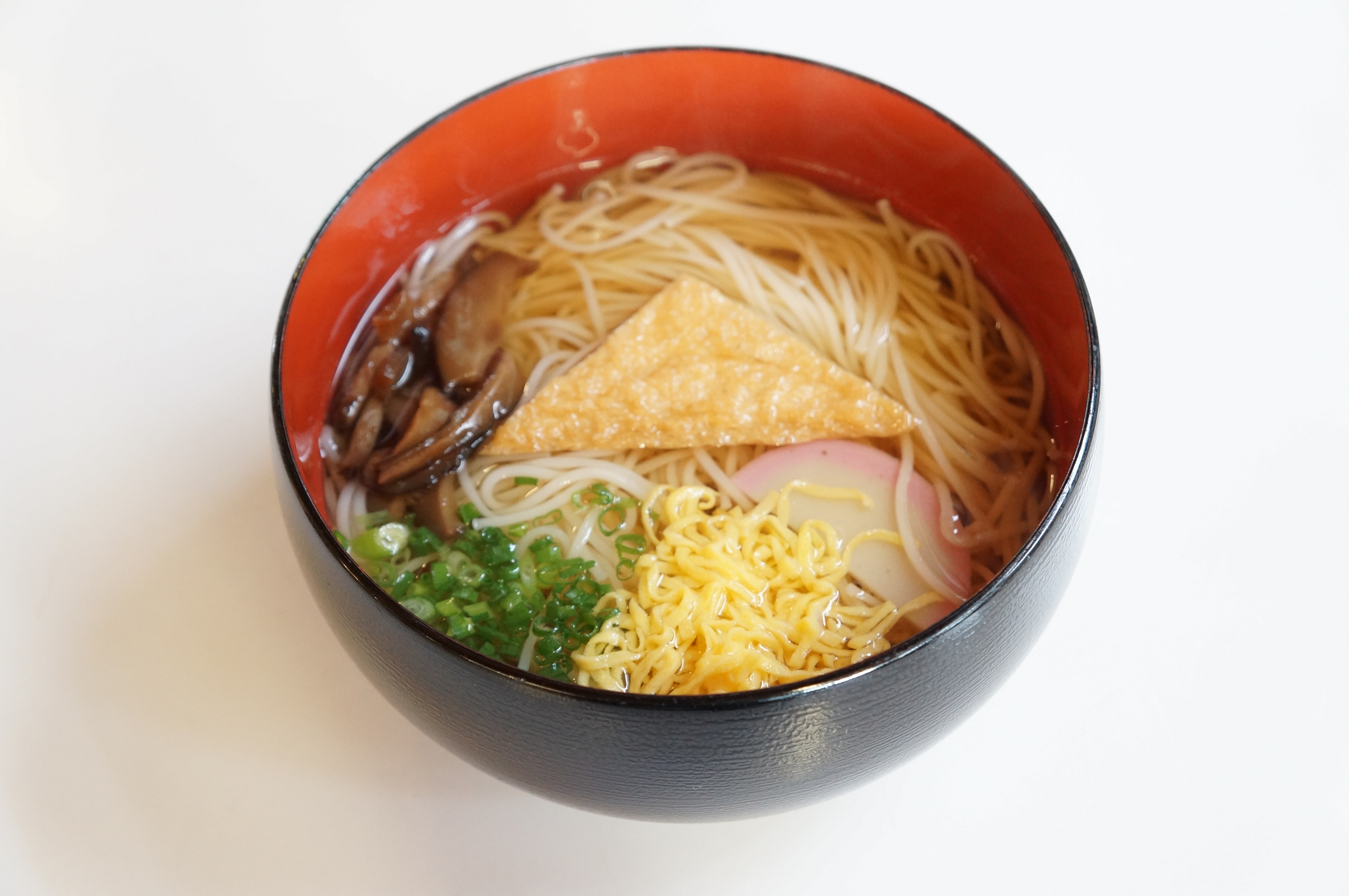 あったかい素麺 にゅうめん 道の駅だより 小豆島ふるさと村 瀬戸内海の絶景とエンジェルロードが見える宿