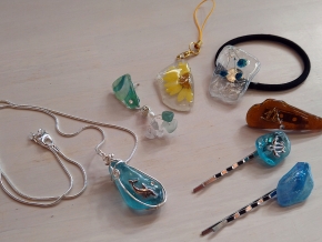 シーグラスアクセサリー