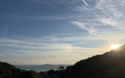 夕日